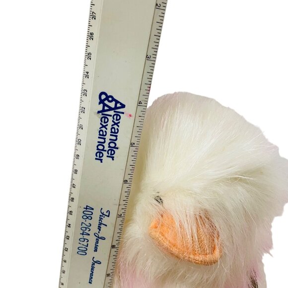 Aurora Luxe Boutique Quinn Duck 9" Eco-Friendly Plush Toy With Orange Beak Feet - Picture 5 of 8